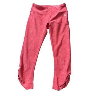 The North Face Orange Cropped Workout Leggings Size XS